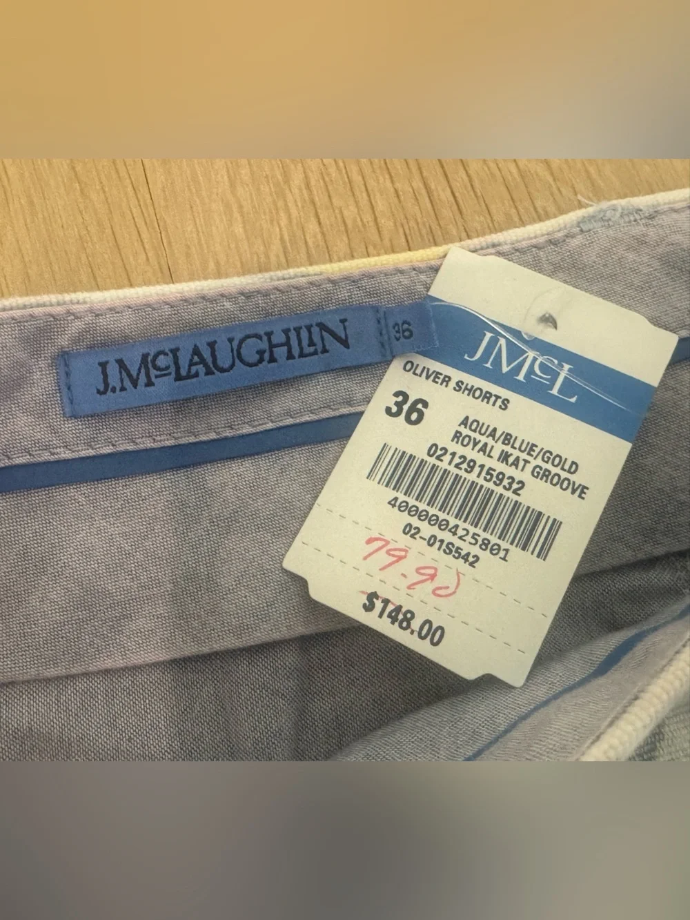 NWT J. MCLAUGHLIN Men’s Oliver Printed Shorts - Size 36